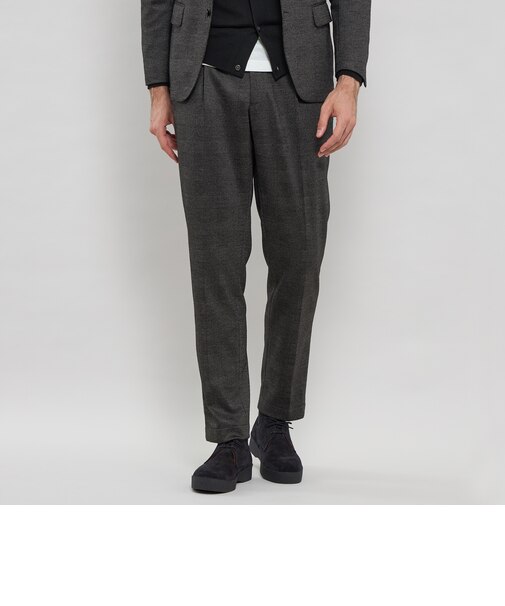 【FLEX JERSEY】グレンチェックセットアップパンツ