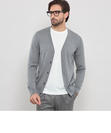 14ゲージウォッシャブルウールカーディガン