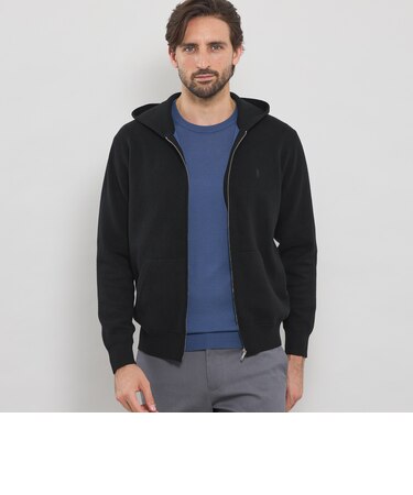 ダブルフェイスジップアップパーカー