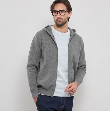 ダブルフェイスジップアップパーカー