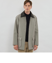 【LINGFIELD】【DORMEUIL】ウールコットンフィールドジャケット