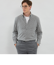 ペイズリージャカードボタンダウンシャツ