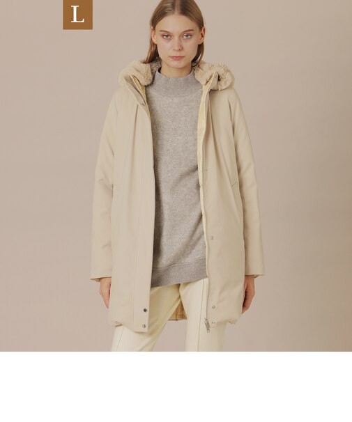 【L】【PONTELAND/ポントランド】リバーシブルダウンコート