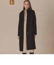 【L】【CHRYSTON/クリストン】ウールダブルクロスメルトンフーデットコート