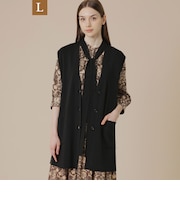 【L】クリアニットジレ