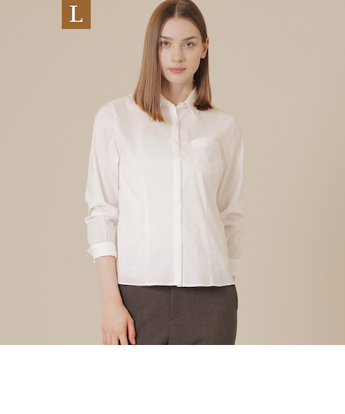 L】コットンナイロンストレッチブラウス｜マッキントッシュ ロンドンの