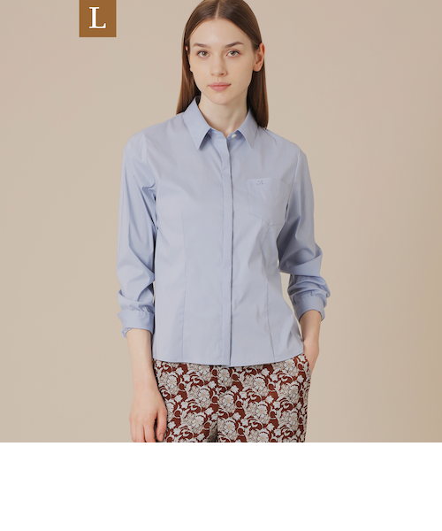 L】コットンナイロンストレッチブラウス｜マッキントッシュ ロンドンの