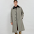 【HADSTON】【DORMEUIL】ウールコットンラグランスリーブベルテッドコート