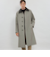 【HADSTON】【DORMEUIL】ウールコットンラグランスリーブベルテッドコート