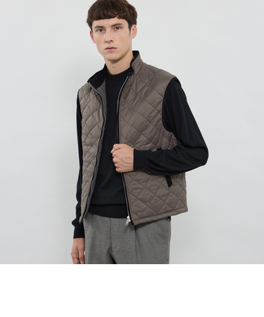 ナイロンタフタキルティングベスト