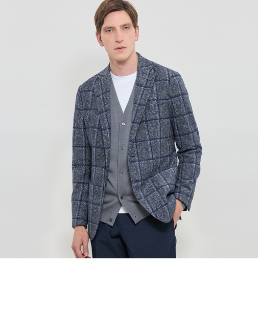 【FLEX JERSEY】【ROMA/ローマ】チェックジャケット