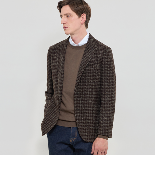 【FLEX JERSEY】【ROMA/ローマ】ハウンドトゥースジャケット