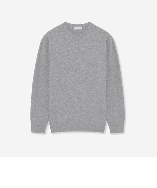 12G天竺エクストラファインウールクルーネックニット