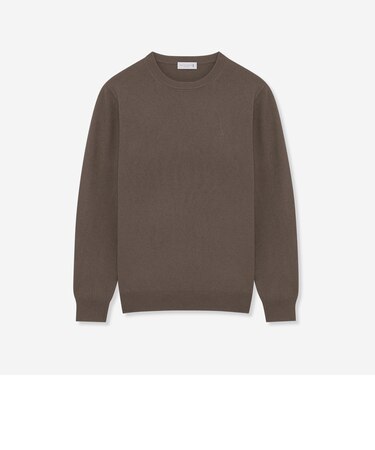 12G天竺エクストラファインウールクルーネックニット