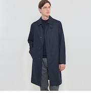 【DUNFORD】【Loro Piana Fabric】チェックウールステンカラーコート