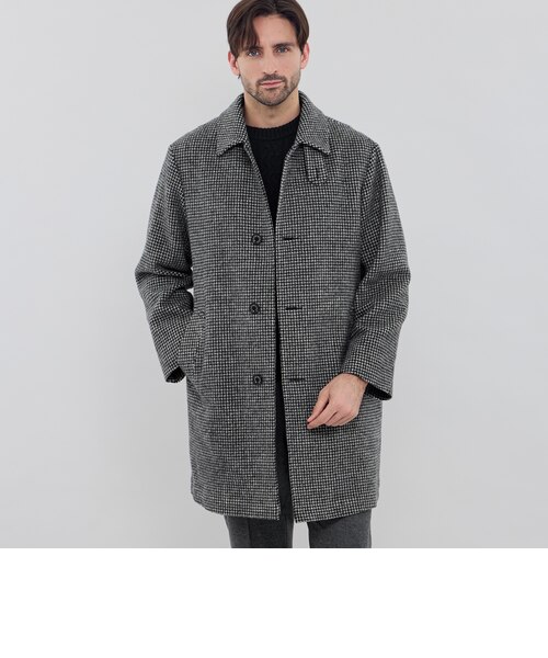 ROSLEY SL】【HEAT TWEED】ヒートツイードステンカラーコート