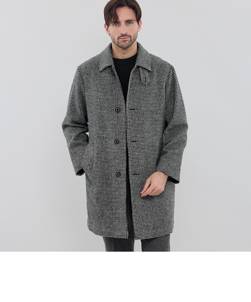 【ROSLEY SL】【HEAT TWEED】ヒートツイードステンカラーコート