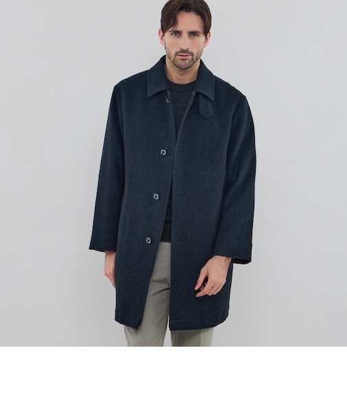 【ROSLEY SL】【HEAT TWEED】ヒートツイードステンカラーコート