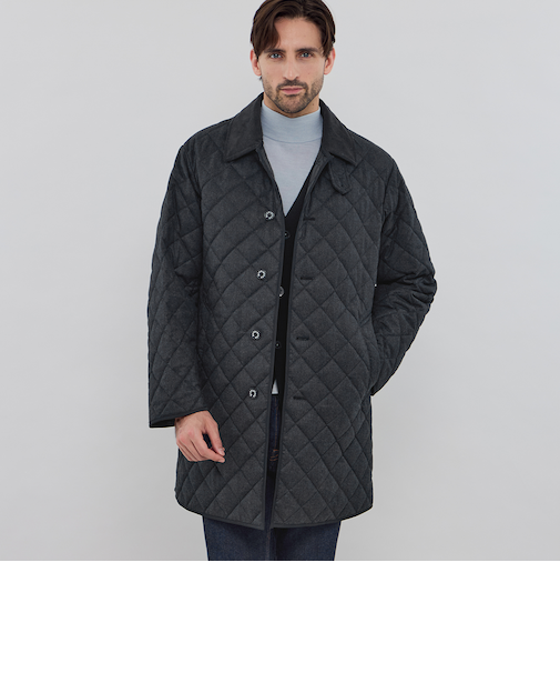 【WATSON LONG】ウールサキソニーキルティングアウター