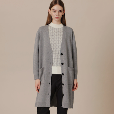 ウールスムースニットカーディガン