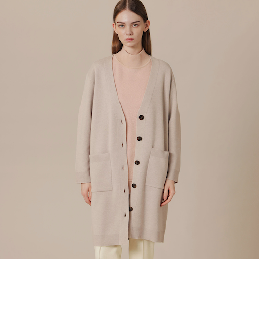 ウールスムースニットカーディガン