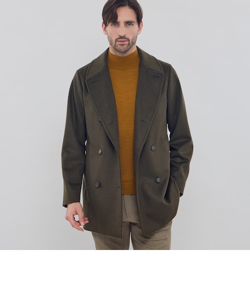 ウールカシミヤビーバーピーコート