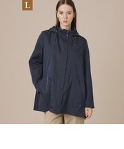 【L】ピーチタフタフーデッドコート
