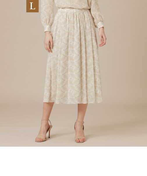 【L】ドローイングバスケットスカート