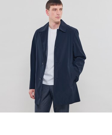 【DUNFORD SHORT】【FEATHER-TECH PAC】【FLEX NYLON】ストレッチナイロンステンカラーコート