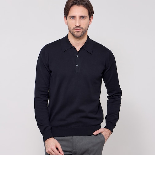 【JOHN SMEDLEY】シーアイランドコットン24ゲージニットポロ