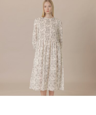【婦人画報4月号掲載】【BIBURY FLOWER】エッチングバイブリーワンピース