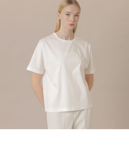 【婦人画報4月号掲載】【The Essential Collection】プレーティング天竺Tシャツ