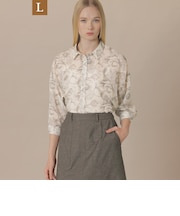 【L】【BIBURY FLOWER】エッチングバイブリーブラウス