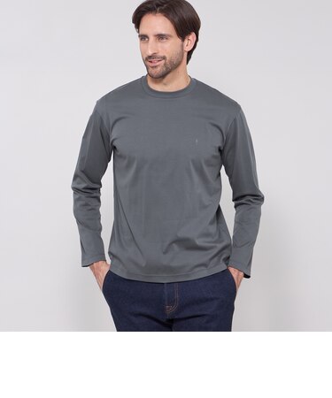 【WEB・一部店舗限定】スーピマシルケットスムースロングスリーブTシャツ