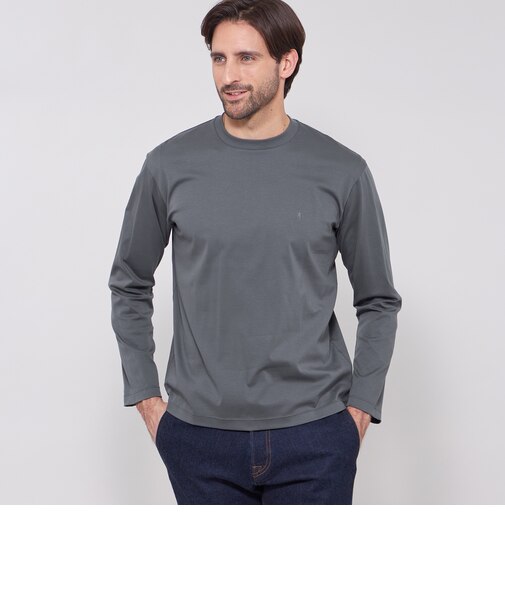 【WEB・一部店舗限定】スーピマシルケットスムースロングスリーブTシャツ