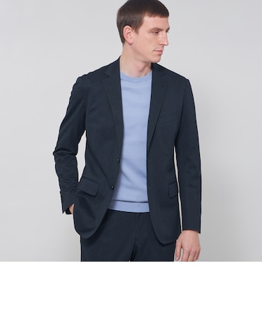 【WEB・一部店舗限定】【FLEX JERSEY】グレンチェックジャージーセットアップジャケット