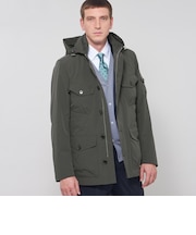 【WEB・一部店舗限定】【BERWICK】ナイロンツイルフーデットブルゾン