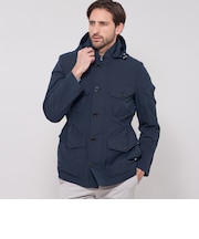 【WEB・一部店舗限定】【BERWICK】ナイロンツイルフーデットブルゾン