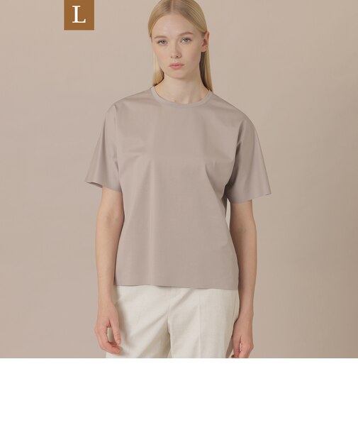【婦人画報4月号掲載】【L】【The Essential Collection】プレーティング天竺Tシャツ