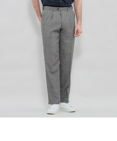 【Adjustable Fit】ドビー1プリーツスラックス