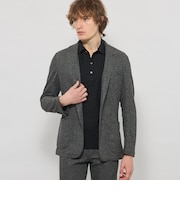 【WEB・一部店舗限定】【BREASY JACKET】メランジメッシュジャージーセットアップジャケット