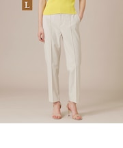 【WEB・一部店舗限定】【L】コットンリネンブレンドオックステーパードパンツ