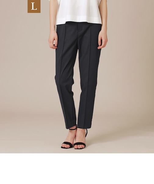 【WEB・一部店舗限定】【L】コットンリネンブレンドオックステーパードパンツ