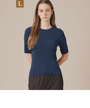 【WEB・一部店舗限定】【L】ハイツイストリブコットンプルオーバー