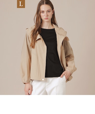 【WEB・一部店舗限定】【L】シルケットタフタブルゾン
