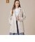 【eclat5月号掲載】【L】レインタフタプリントコート