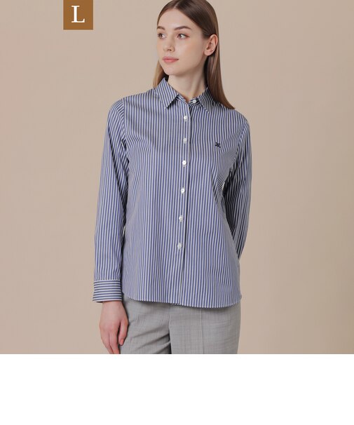 【L】【エクラ掲載】【The Essential Collection】スビンコットンブロードシャツ