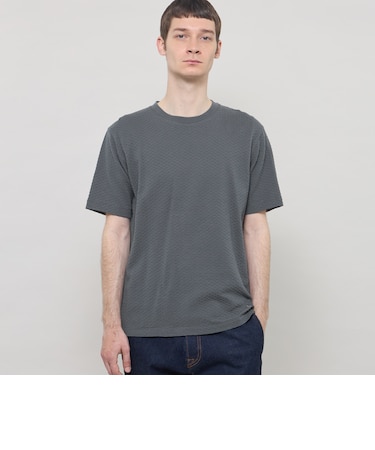 シャーリングジャカードTシャツ