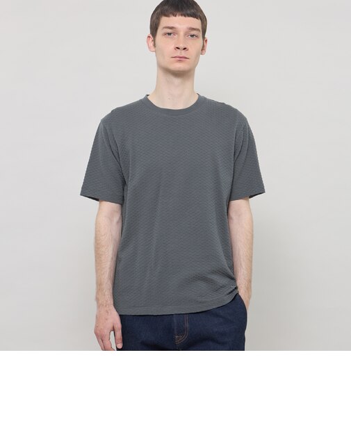 シャーリングジャカードTシャツ
