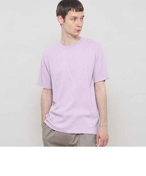シャーリングジャカードTシャツ